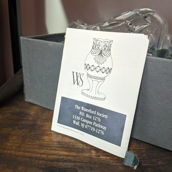 Waterford Society Penrose Pattern Hurricane Lamp Crystal Decorative Authentic - Picture 11 of 11